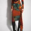 Women MUGLER archive print ruched skirt