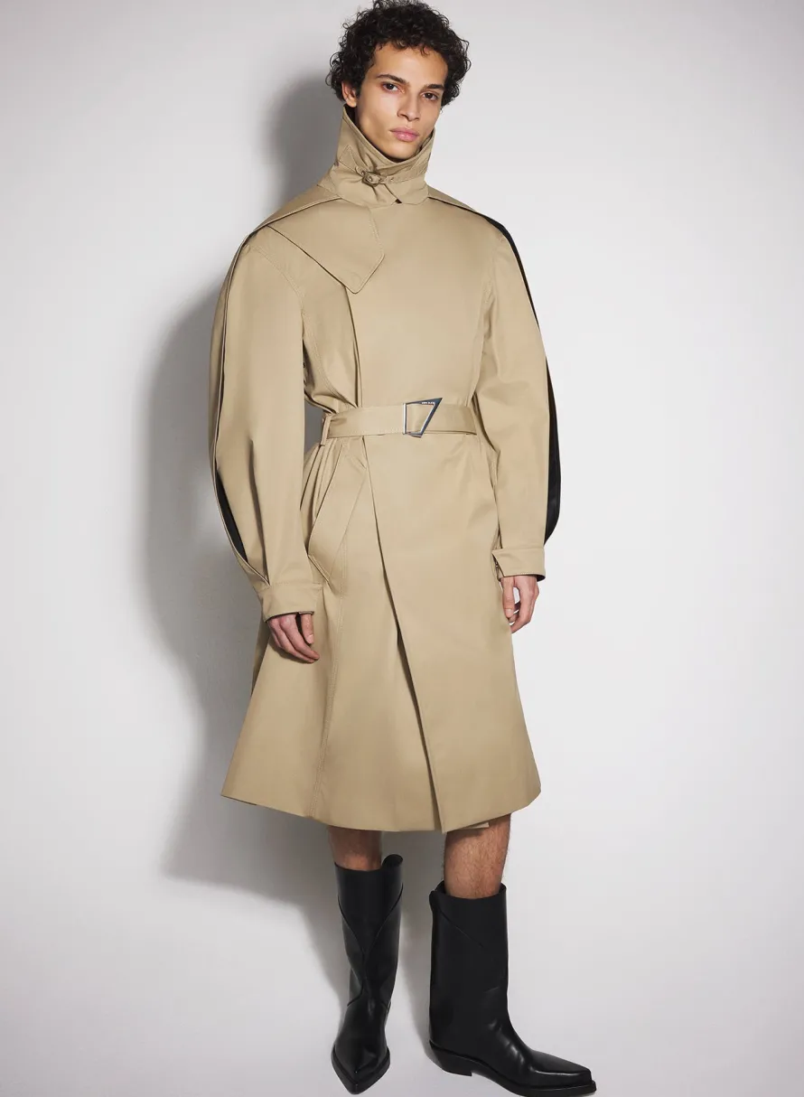 Women MUGLER beige belted trenchcoat