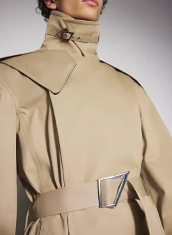 Women MUGLER beige belted trenchcoat
