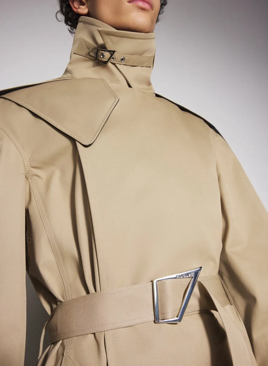 Women MUGLER beige belted trenchcoat