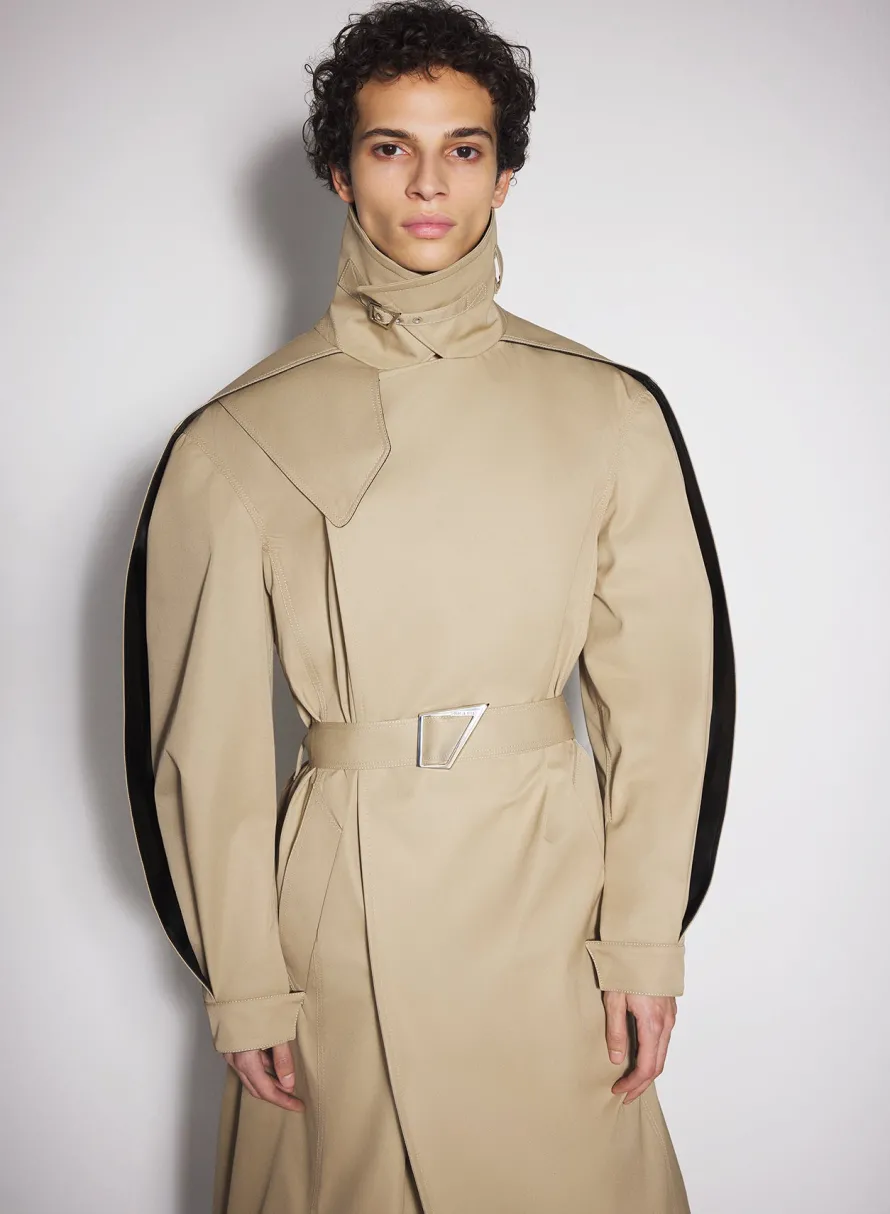 Women MUGLER beige belted trenchcoat