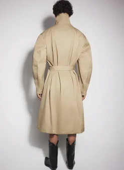 Women MUGLER beige belted trenchcoat