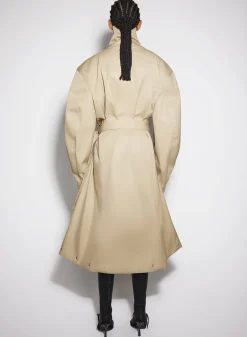Women MUGLER beige belted trenchcoat