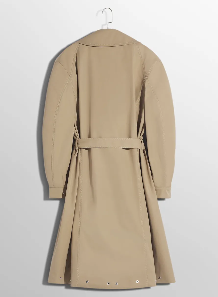 Women MUGLER beige belted trenchcoat