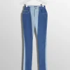 Women MUGLER bi-tone blue skinny jeans