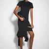 Women MUGLER black bandage knit skirt