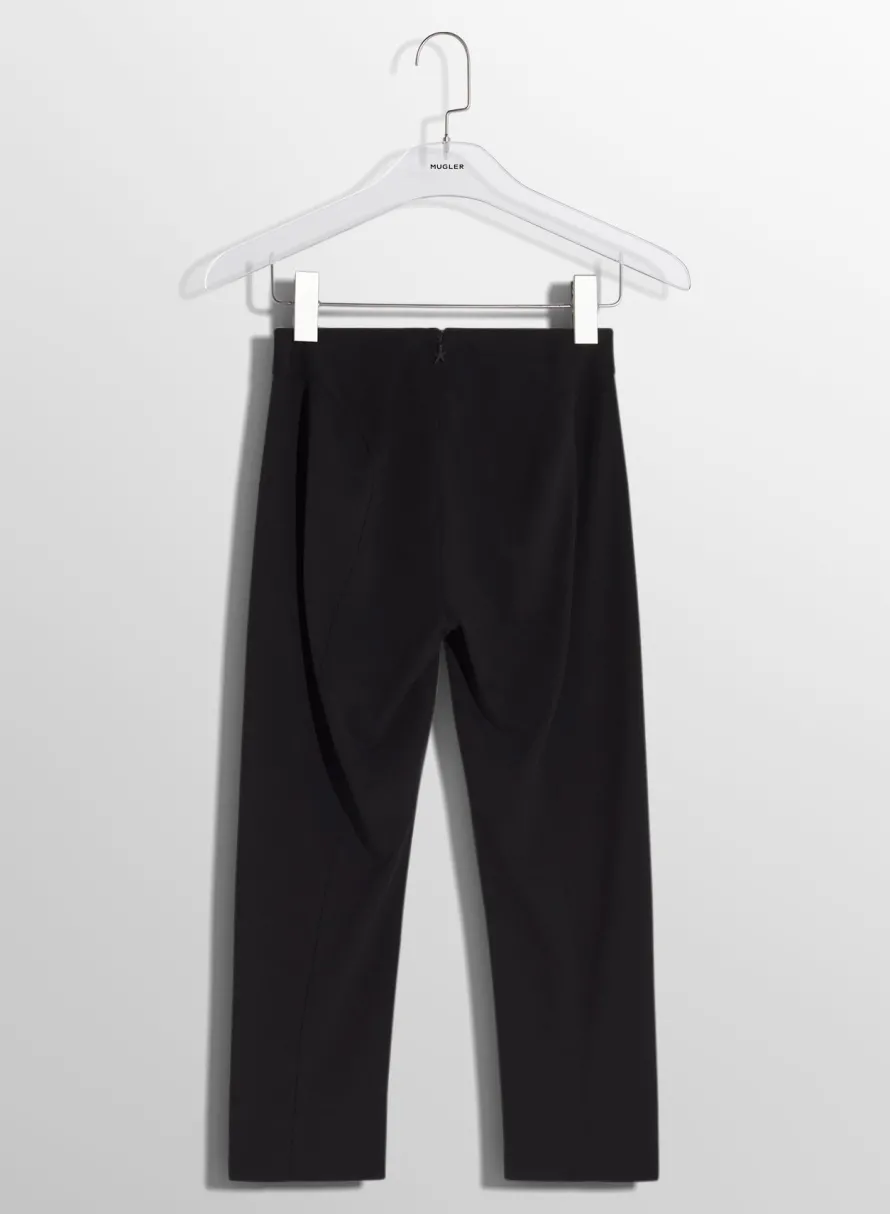 Women MUGLER black capri M pants