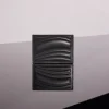 MUGLER black embossed spiral cardholder