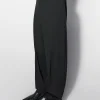 Women MUGLER black laced up tailoring trousers