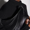 MUGLER black large embossed spiral curve 01