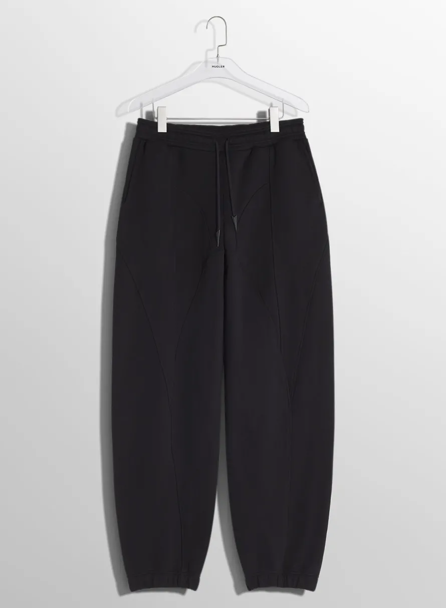 Women MUGLER black light fleece track pants