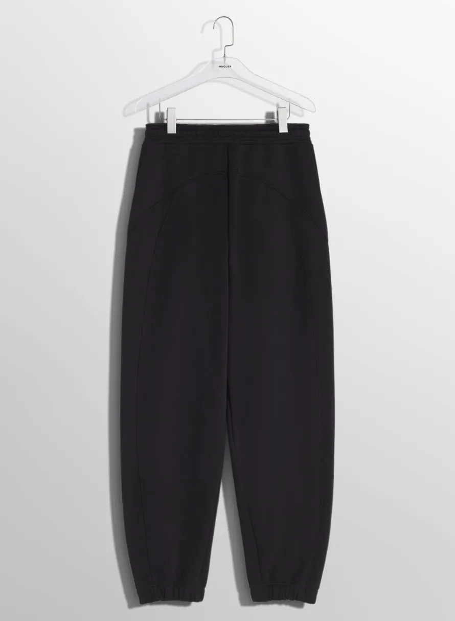 Women MUGLER black light fleece track pants