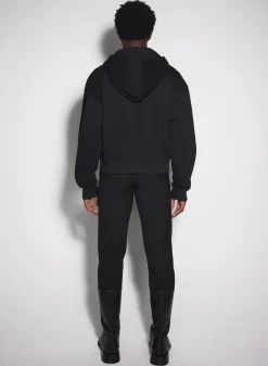 Women MUGLER black logo hoodie