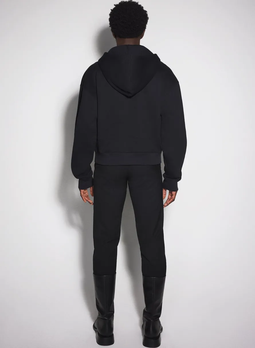 Women MUGLER black logo hoodie