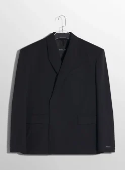 Women MUGLER black oversized tailoring jacket