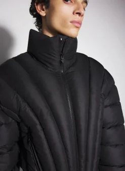 Women MUGLER black padded bomber jacket