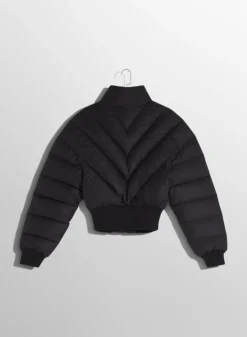 Women MUGLER black padded bomber jacket