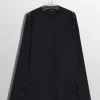 Women MUGLER black pierced T-shirt