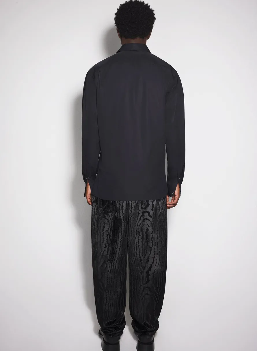 Women MUGLER black poplin shirt