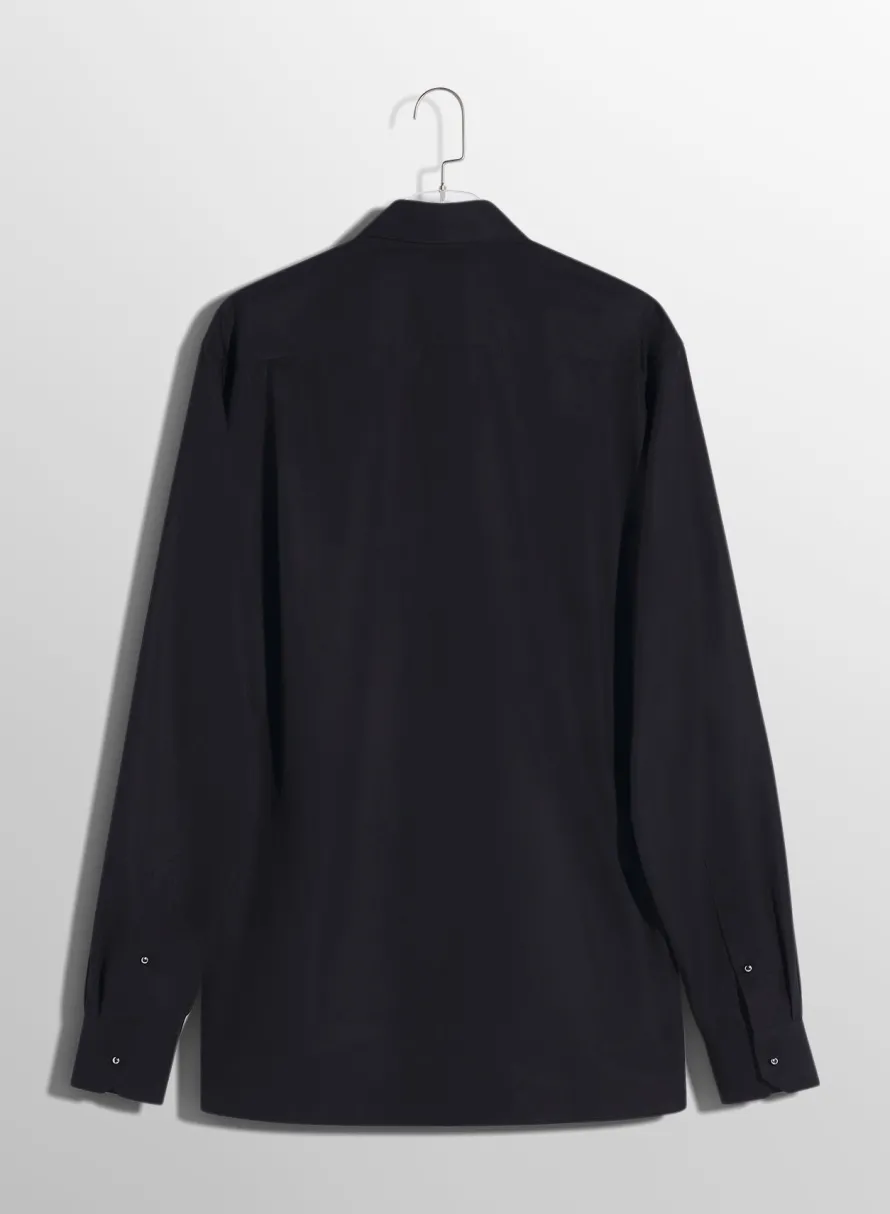 Women MUGLER black poplin shirt