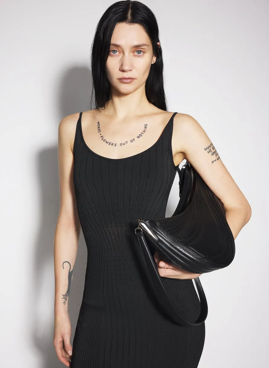 Women MUGLER black sculpting knit dress