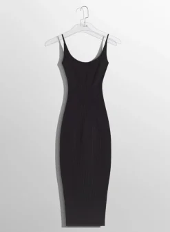 Women MUGLER black sculpting knit dress