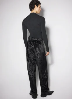 Women MUGLER black sculpting knit top