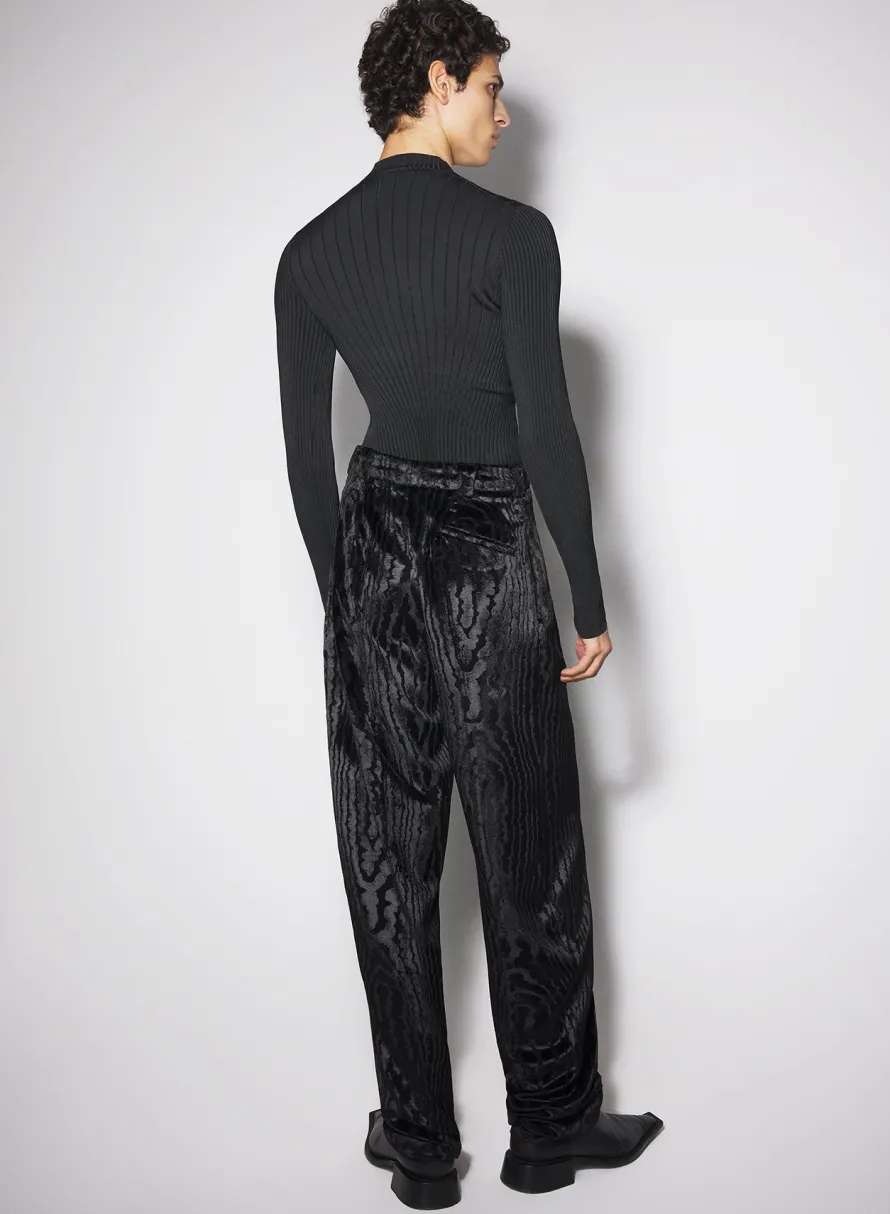 Women MUGLER black sculpting knit top