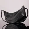 MUGLER black small embossed spiral curve 01