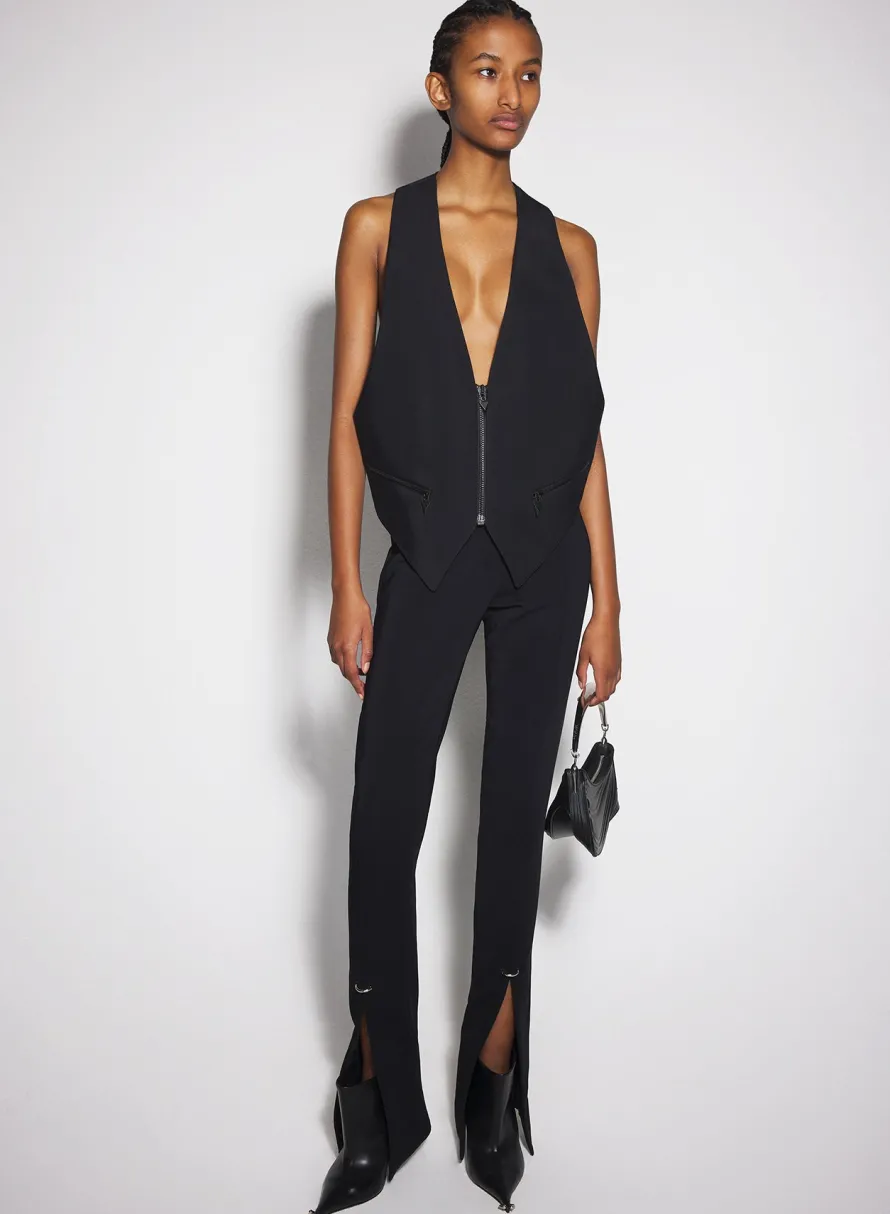 Women MUGLER black tailored vest