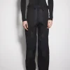 Women MUGLER black technical fabric cargo pants