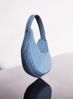 MUGLER blue mini denim spiral curve 02