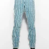 Women MUGLER blue raw edge spiral baggy jeans