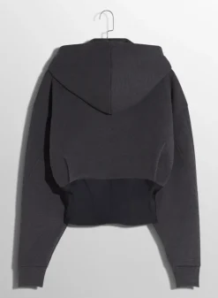 Women MUGLER grey corseted hoodie