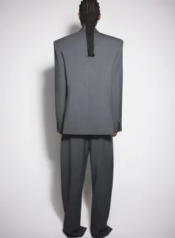 Women MUGLER Grey oversized tailored jacket