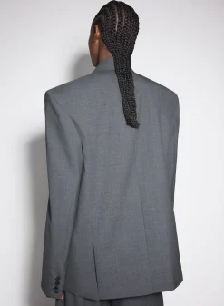 Women MUGLER Grey oversized tailored jacket