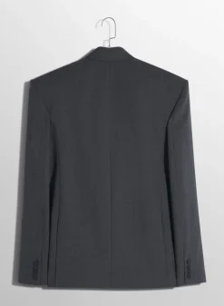 Women MUGLER Grey oversized tailored jacket