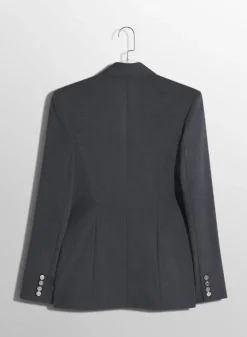 Women MUGLER grey pierced tailored jacket