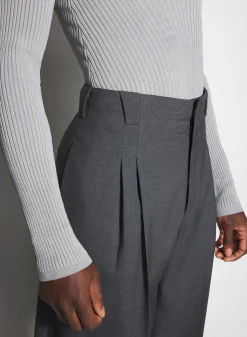 Women MUGLER grey sculpting knit top