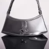 MUGLER gunmetal zenith bag