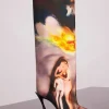 Women MUGLER x Ambera Wellmann printed velvet fang 95 knee high boots