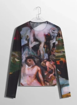Women MUGLER x Ambera Wellmann Impossession printed top