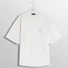 Women MUGLER white oversized pierced T-shirt