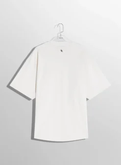 Women MUGLER white oversized pierced T-shirt
