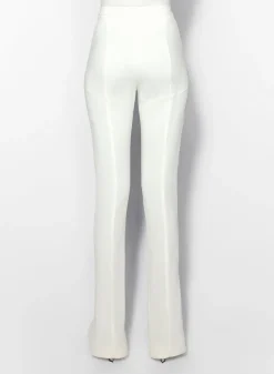 Women MUGLER white pierced pants