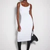 Women MUGLER white sculpting knit dress