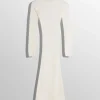 Women MUGLER white sheer knit dress