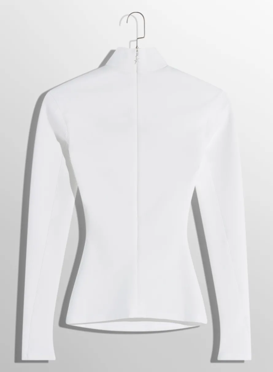Women MUGLER white star top